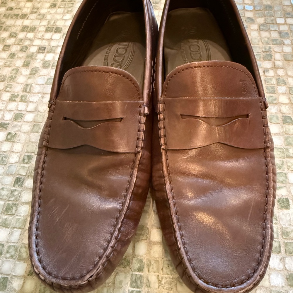 Tod's Men's Brown Leather Loafers